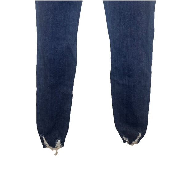 KanCan Jeans Womens 7/27 Blue Mid Rise Skinny Distressed Raw Hem Style K1183A - Picture 6 of 12